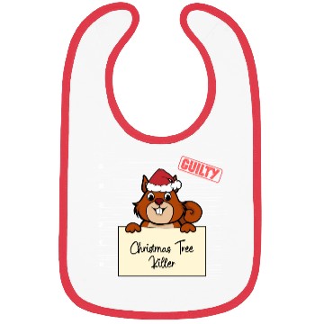 Discover Squirrel christmas funny prison Bibs