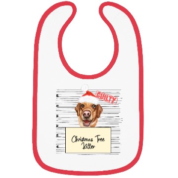 Discover Labrador christmas funny prison Bibs
