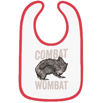 Discover Combat Wombat For A Wombats Lover Bibs