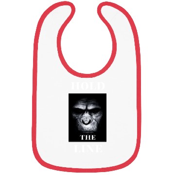 Discover APE Monkey Face "Hold the Line" Bibs