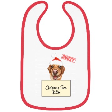 Discover Labrador christmas funny prison Bibs