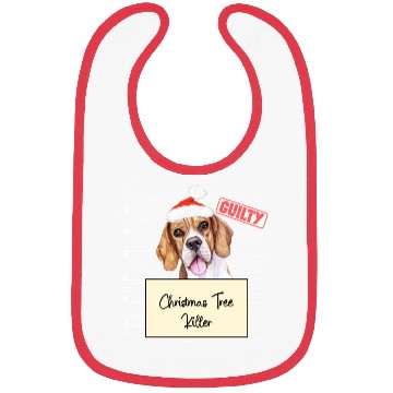 Discover Beagle christmas funny prison Bibs