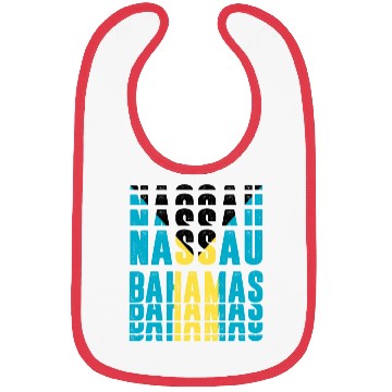 Discover Nassau Bahamas flag design Bibs