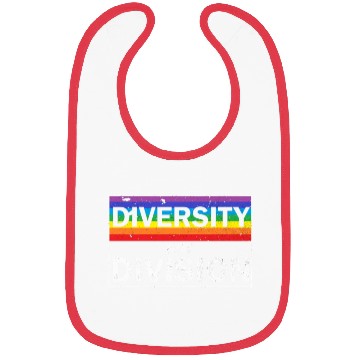 Discover Diversity not Division Peace Love Inclusionn Human Bibs