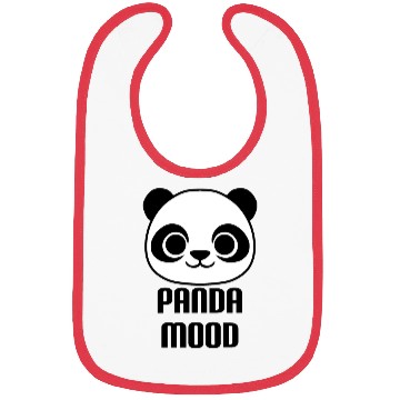 Discover Panda Mood : Cute Panda Illustration Bibs