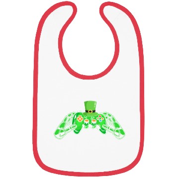 Discover Video Game Controller Irish Gamer Boys St Patricks Bibs