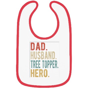 Discover Tree Topper Dad Husband Hero Bibs