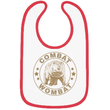 Discover Combat Wombat For A Wombats Lover Bibs