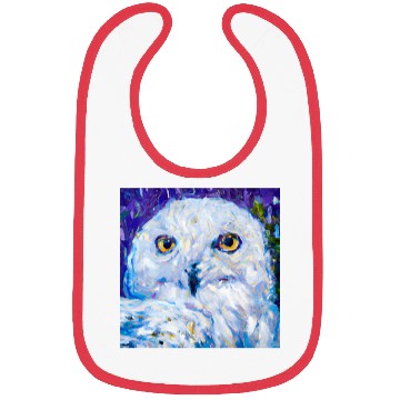 Discover Neo-Impressionist Snowy Owl Bibs