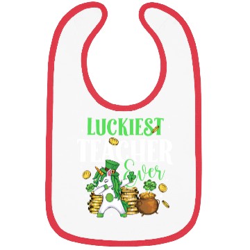 Discover Luckiest Teacher Ever Unicorn St. Patricks Day Bibs