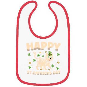 Discover Happy St. Catricks Day Cat Lover St. Patricks Day Bibs
