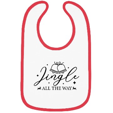 Discover Jingle all the way Reindeer Christmas Gift Ideas Bibs