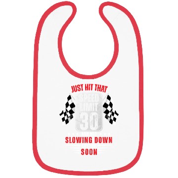 Discover 30th Birthday Speed Limit Sign 30 Years Old Racing Bibs