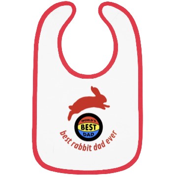 Discover Best rabbit dad ever Bibs