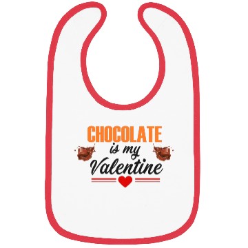 Discover chocolate is my valentines Bibs