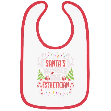 Discover Santas Number One Esthetician Christmas Skin Care Bibs