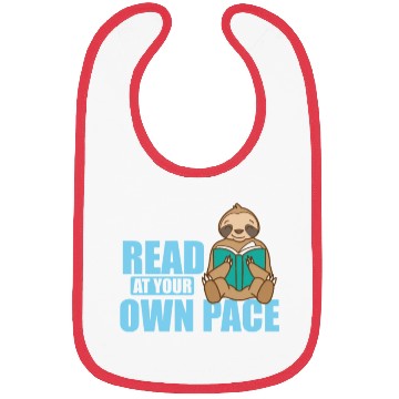Discover Read at your own Pace Sloth lazy Environment Bibs