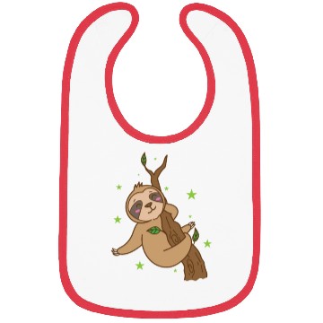 Discover Sloth chilling on Tree Nature lazy Bibs