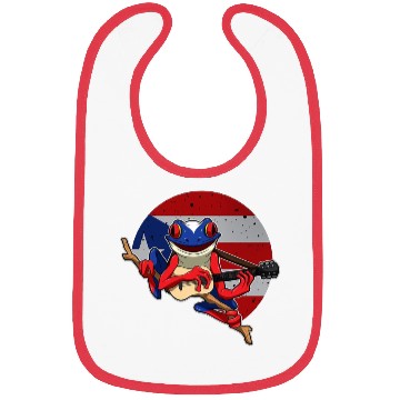 Discover Guitar Playing Coqui Frog Puerto Rico Animal Bibs