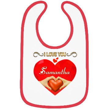 Discover I love you Samantha Bibs