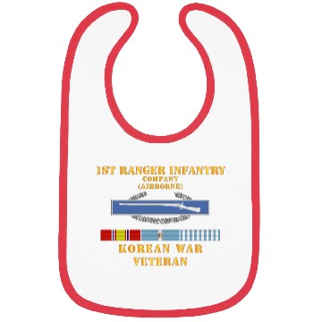 Discover 1st Ranger Infantry Company Airborne w CIB w KOREA Bibs