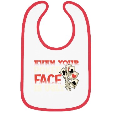 Discover Poker Casino Poker Player Gambling Roulette Gift Bibs