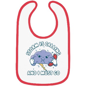 Discover Storm Is Calling Funny Meteorology Gift Bibs