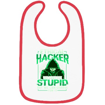 Discover Ethical Hacker White Hat Hacker Cybersecurity Bibs