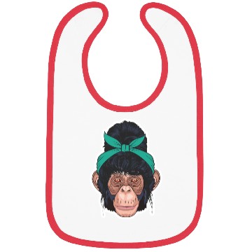 Discover monkey hair style Bibs