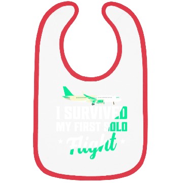 Discover I Survived My First Solo Flight Pilot Bibs
