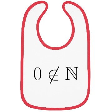 Discover Zero is not a natural number Bibs