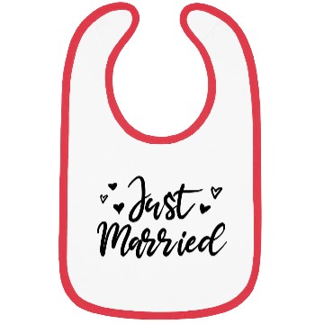 Discover Just Married perfect wedding gift for the couple Bibs