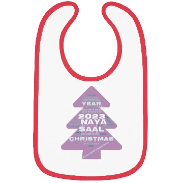 Discover Hello Christmas year 2023,word cloud new year eva. Bibs