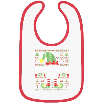Discover Funny Kickboxer Elf Ugly Christmas Boxing Bibs