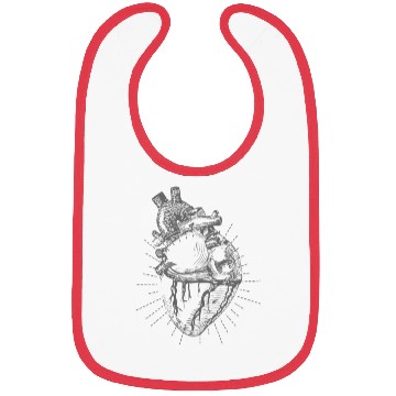 Discover Heart anatomy Bibs design