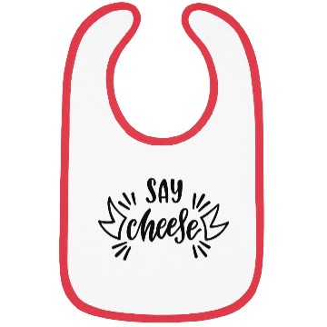 Discover Say cheese Bibs