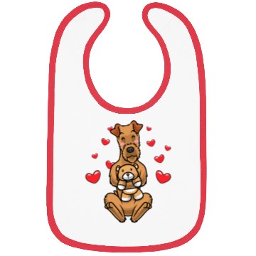 Discover Kawaii Irish Terrier Stuffed Animal Dog Irish Red Bibs