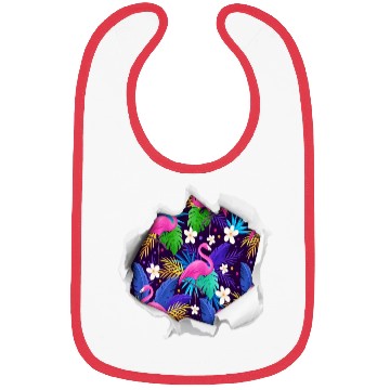 Discover Bullet Hole Flamingo Bibs