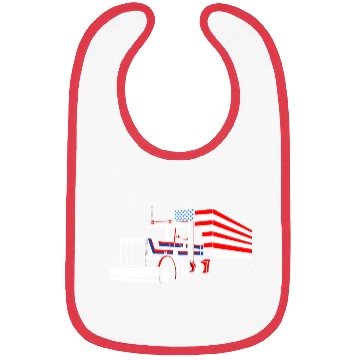 Discover Truck Driver US FLAG, Truck, Trucker Dad Bibs