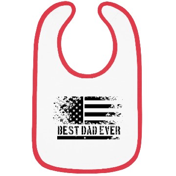 Discover USA flag best dad ever Bibs
