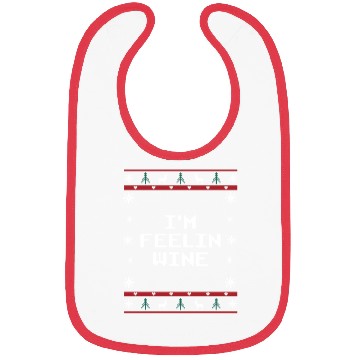 Discover Im Feelin Wine Christmas Drinking Xmas Drinker Win Bibs