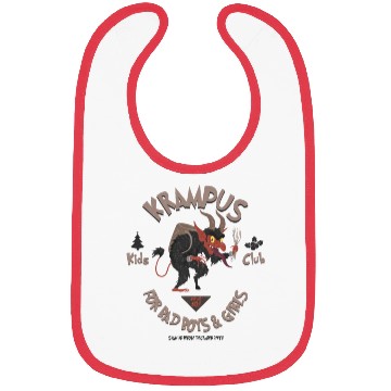 Discover Krampus Kids Club Naughty Bad Boys & Girls Xmas Bibs