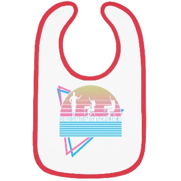 Discover Substitute Teacher Retro Bibs