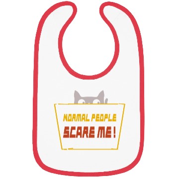 Discover Normal People Scare Me Bibs