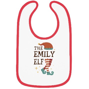Discover The Emily Elf - Christmas Pajama for Emily Bibs