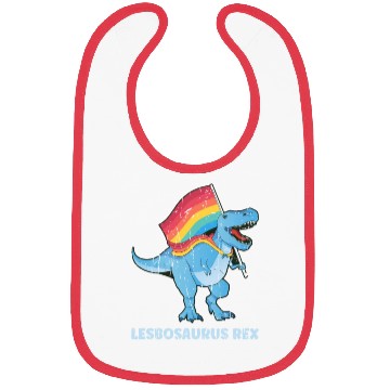 Discover Lesbosaurus Rex - dinosaur Bibs