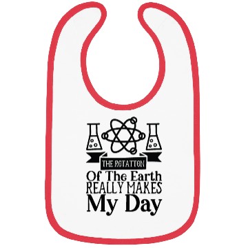 Discover Rotation Earth Nerd Geek Teacher Student Gift Idea Bibs