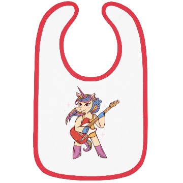 Discover Unicorn Guitarist Guitar Player Bibs