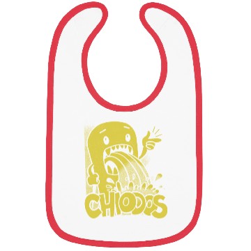 Discover CHIODOS Pink Creature Puking Green Scene Era Post Bibs
