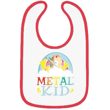 Discover Guitar Metal Kid Music Rock Dab Unicorn Kawaii Bibs